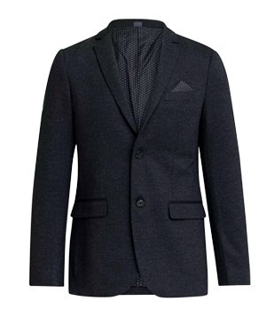 Paletó Super Slim Básico com Bolsos Preto