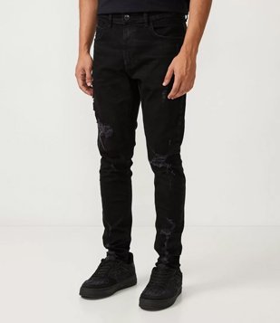 Calça Jeans Super Skinny Preto