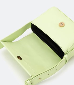 Bolsa Pequena Com Alça De Ombro E Tampa Verde