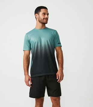 Bermuda Esportiva com Recorte Lateral Preto 