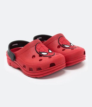 Sandália Babuche Infantil Estampa Homem Aranha - Tam 20 ao 33 Vermelho 