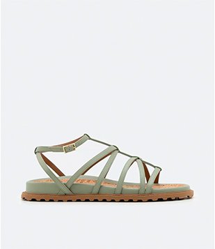 Sandália Rasteira Sport Sandal com Sola Diferenciada Verde