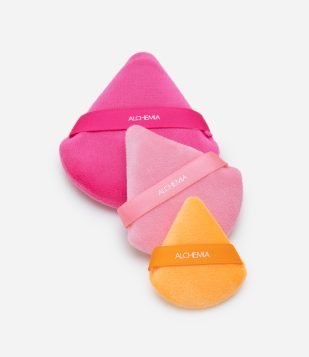 Kit com 3 Esponjas Velvet Alchemia Orange KIT