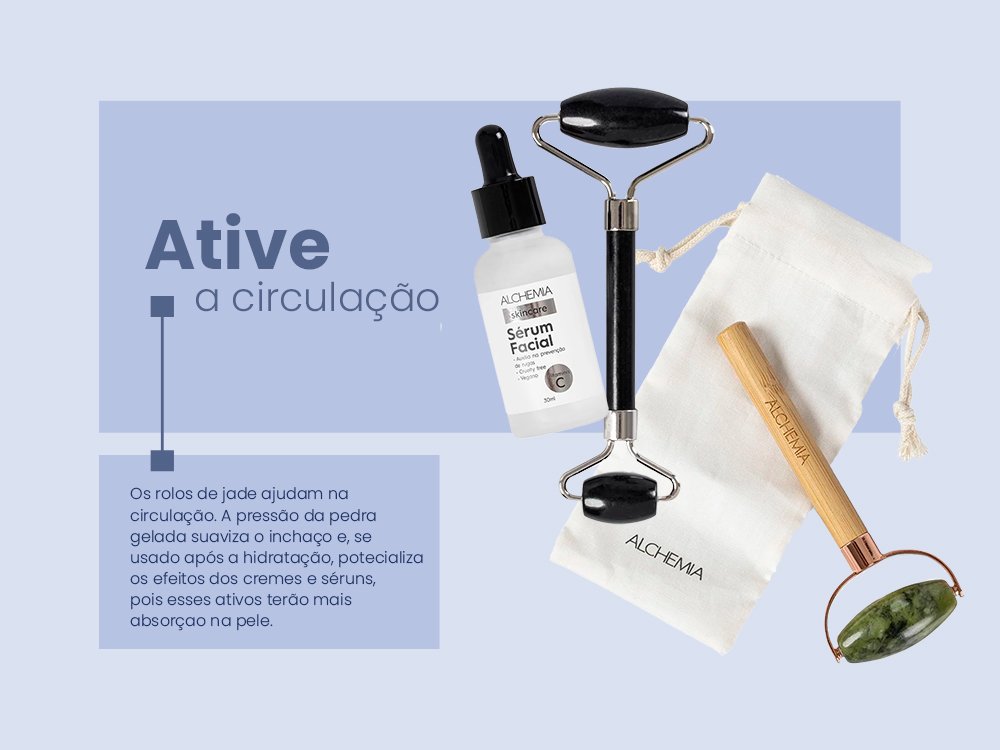 Produtos de skincare para ativar a circulação