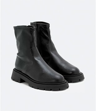 Bota Cano Médio com Sola Tratorada Preto