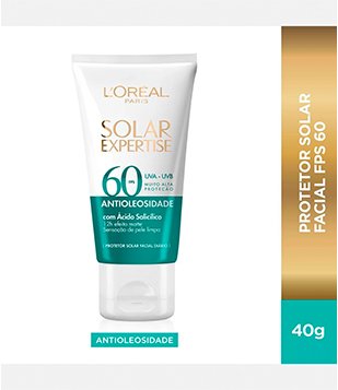 Protetor Solar Facial Expertise Antioleosidade FPS60 40g