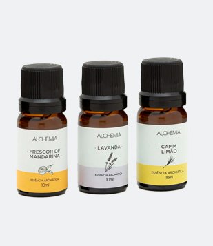 Kit 3 Essências Aromáticas Alchemia 10 ml KIT