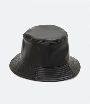 Chapéu Bucket com Aba Média Preto