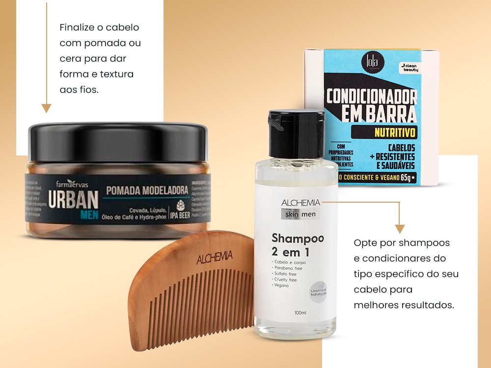 Produtos para cuidar com o cabelo