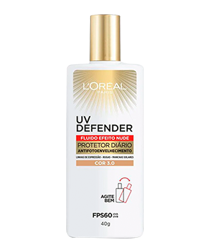 Protetor Solar Facial UV Defender Fluido FPS 60 Loreal Solares 40g 
