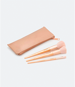 Kit de Pinceis com Necessaire Alchemia Dourado