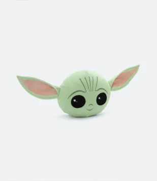 Almofada com Estampa do Baby Yoda e Orelhinhas Verde