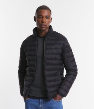 Jaqueta Puffer Ultraleve em Poliamida Preto