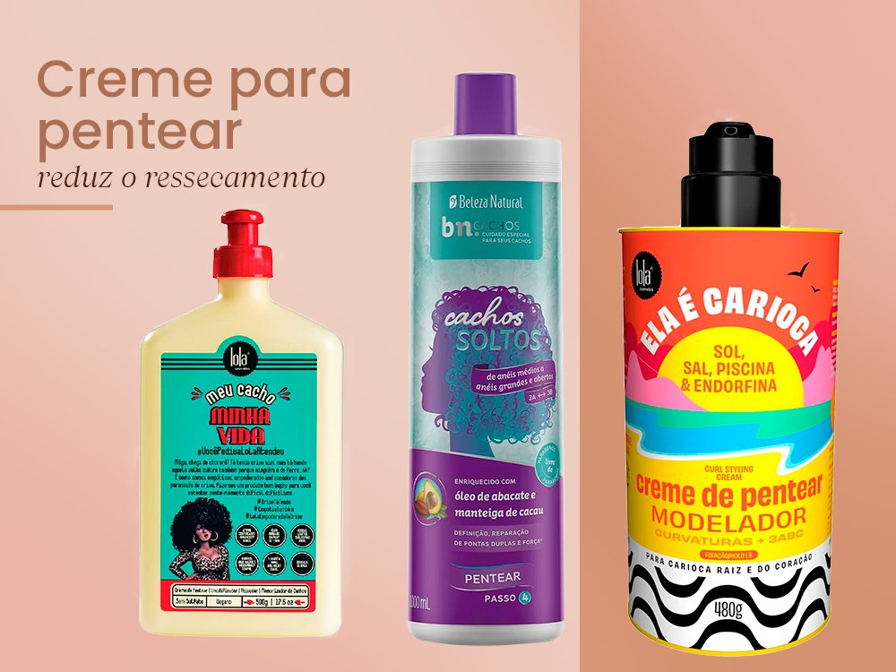 Produtos: creme para pentear