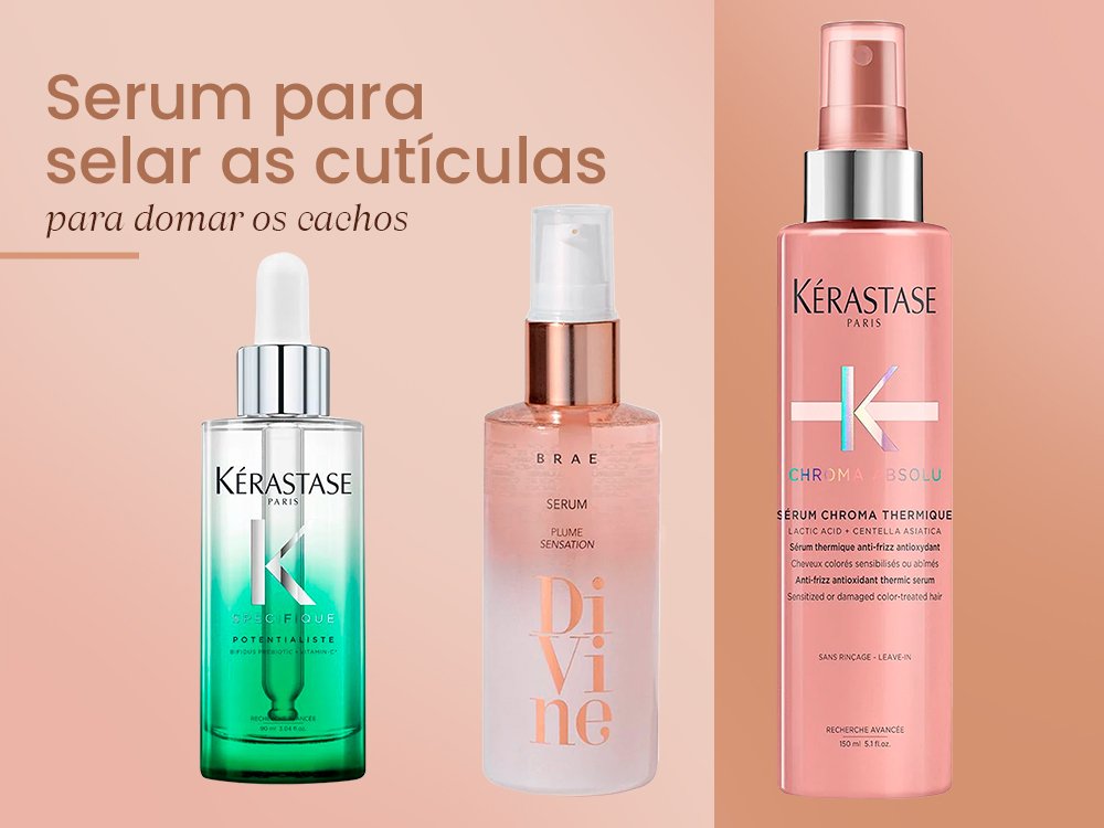 Produtos para selar a cuticula do cabelo