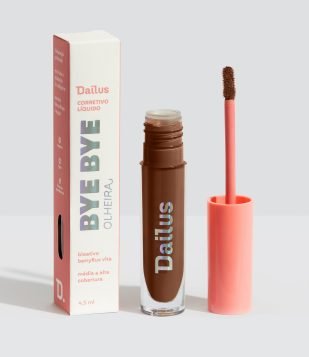 Corretivo Líquido Bye Bye Olheira Dailus D12 Escuro