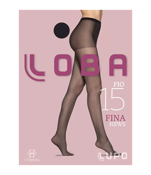 Meia Calça Loba Em Poliamida Fio 15 Lupo Preto