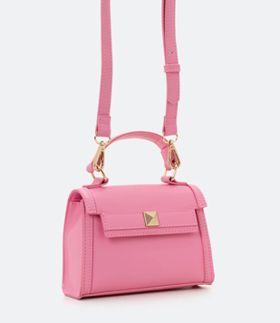 Bolsa Transversal Boxy Rosa