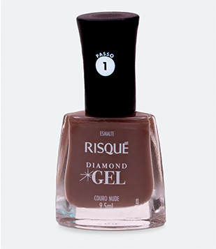 Esmalte Diamond Gel Risqué Couro Nude