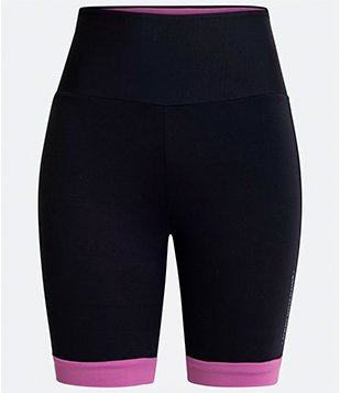 Bermuda Esportiva Em Poliamida Com Bolso Funcional Preto