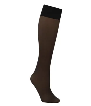 Meia-Calça Loba 3/4 Em Poliamida Fio 15 Lupo Preto