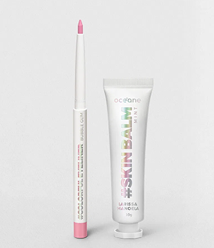 Kit Lápis Delineador Rosa Larissa Manoela By Océane + Hidrtante Labial (2 Produtos) ÚNICO