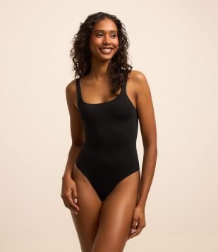 Body Lingerie Seamless Sem Bojo Preto