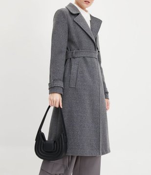 Bolsa Shoulder Baguete Com Alça Estruturada Preto