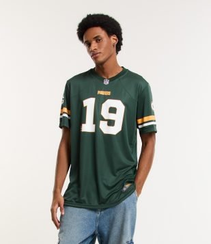 Camiseta Esportiva Futebol Americano NFL Packers 19 Verde