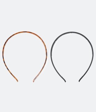 Kit 2 Tiaras De Cabelo Lisa E Tartaruga Multicores