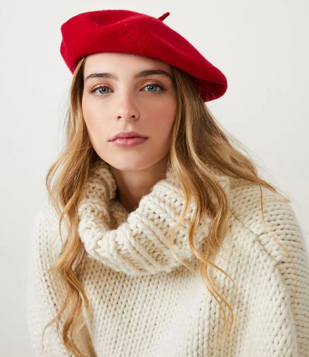 Boina Básica Em Lã Batida