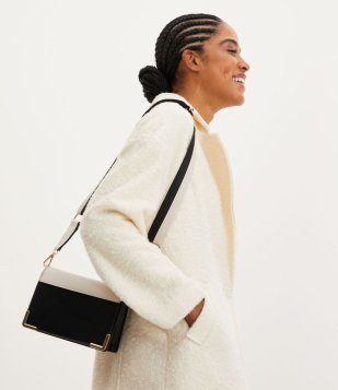 Bolsa Com Tampa E Alça De Gorgurão