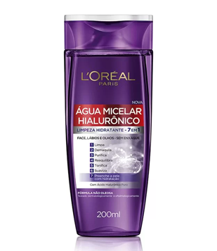Água Micelar L'Oréal Paris Hialurônico, 200ml 200ml