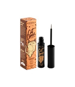 Delineador Líquido Cat Lovers Vizzela Marrom