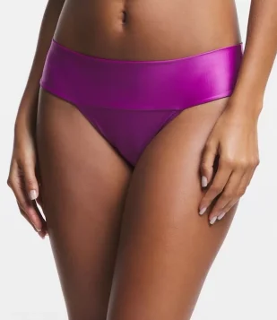 Biquíni Calcinha Pala Larga Em Microfibra Com Superfície Levemente Acetinada Lilás