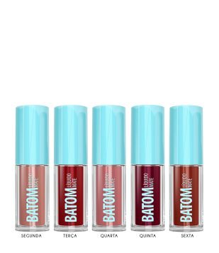 Batom Líquido Coleção Bia Todo Dia Boca Rosa Sexta