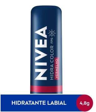 Hidratante Labial Hidra Color FPS30 Nivea Vermelho