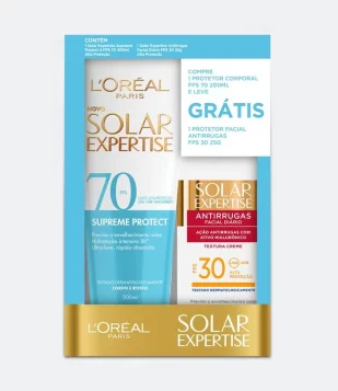 Promopack Protetor Solar Corporal + Protetor Solar Facial Expertise FPS 70 200ml L'Oréal Paris KIT