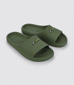 Chinelo Slide Drip Texturizado e com Etiqueta Rider Verde