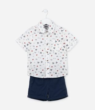 Conjunto Infantil com Estampa Mickey - Tam 2 a 5 Anos