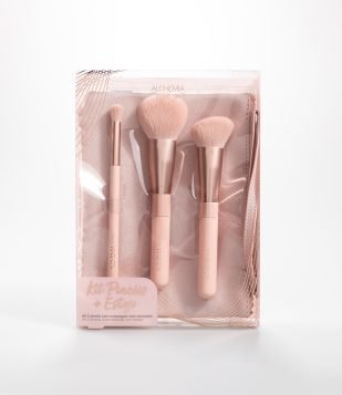 Kit 03 Pincéis + Estojo Alchemia Fashion