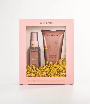 Kit Corporal Estrela Paete com Sabonete Liquido + Body Splash Cereja Fresh Alchemia KIT 