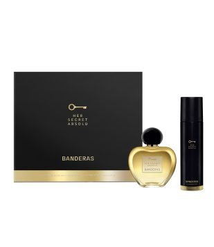 Kit Perfume Antonio Banderas Her Secret Absolu Eau de Parfum Feminino 80ml + 24h Desodorante Spray 150ml KIT