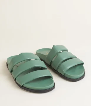 Rasteira Monocolor Soft - Verde Verde