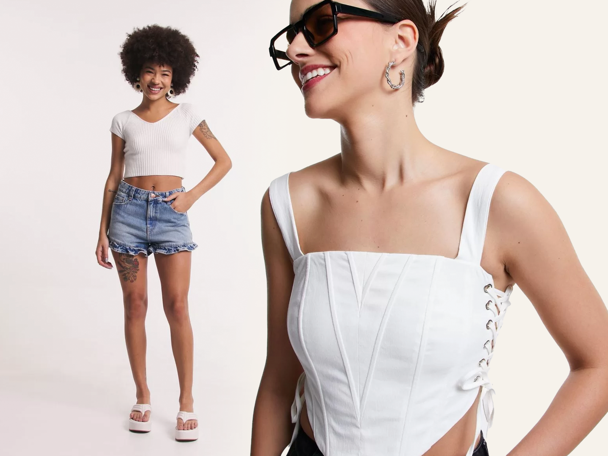 Cropped para os look no calor