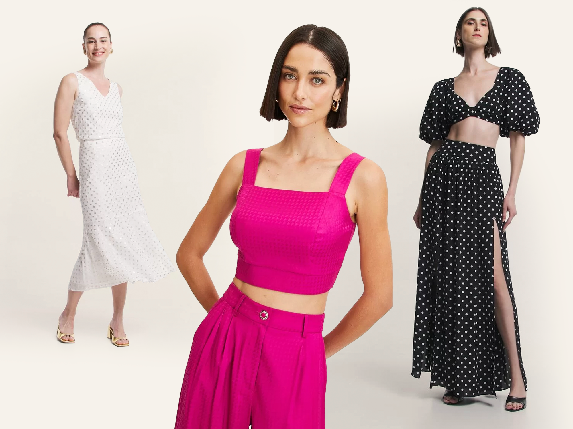 conjutos e saias para  os looks no calor