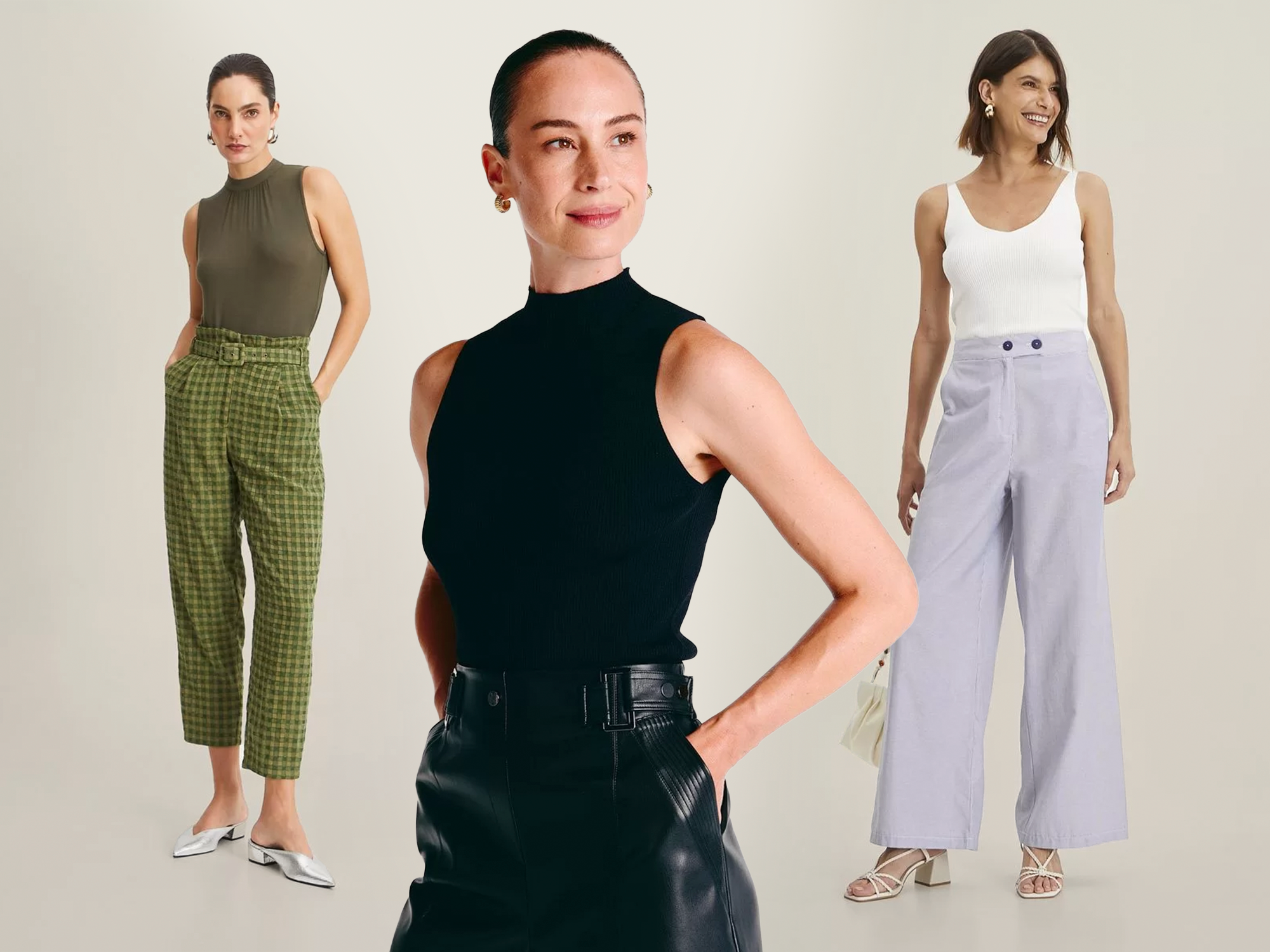 looks com regata para o escritório