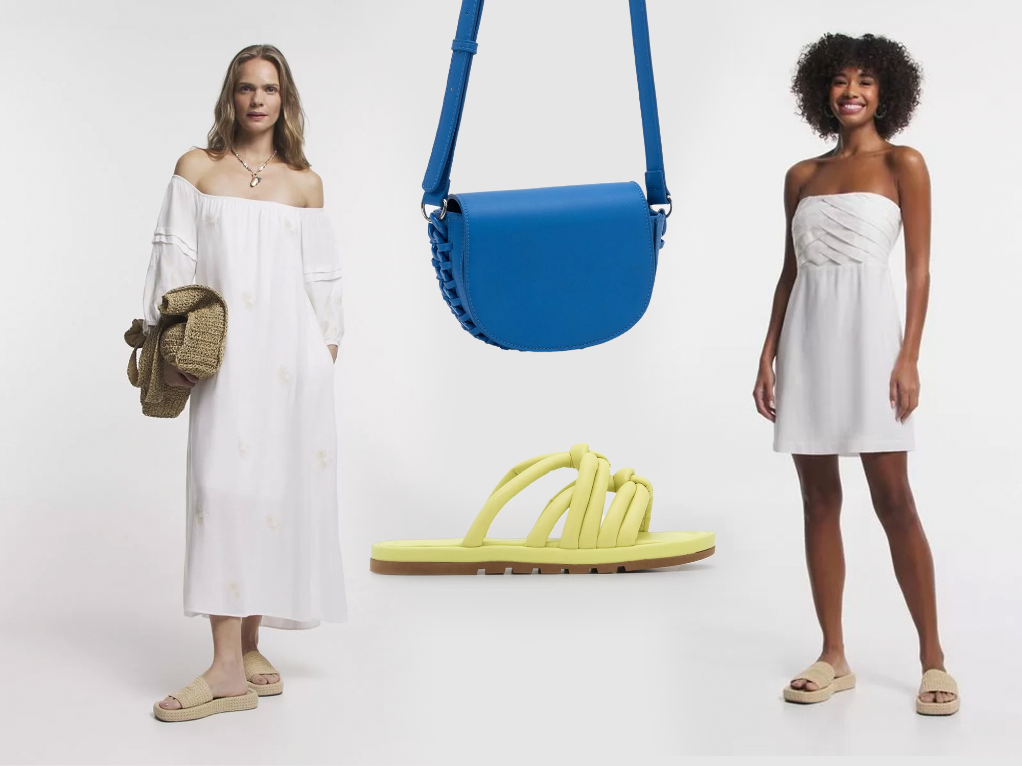 looks com vestido de linho branco