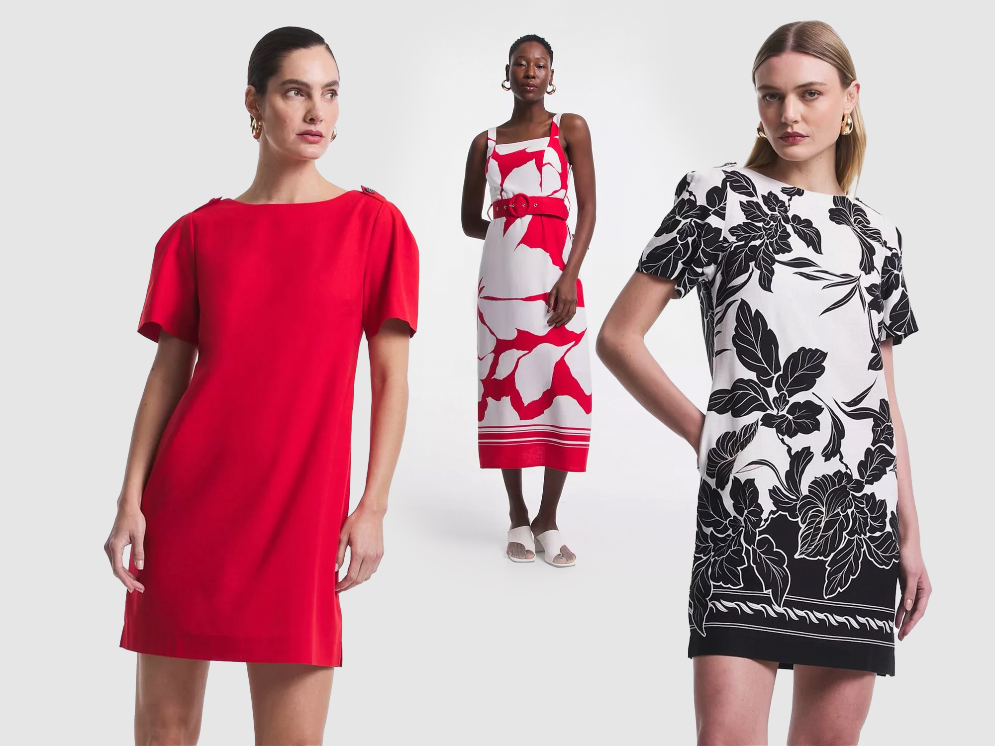 looks com vestido de linho curto