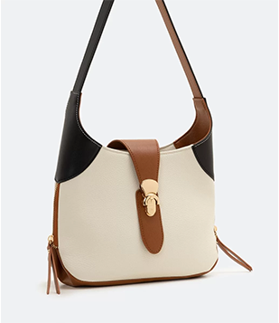 Bolsa Baguete Com Fechamento Locker Tricolor